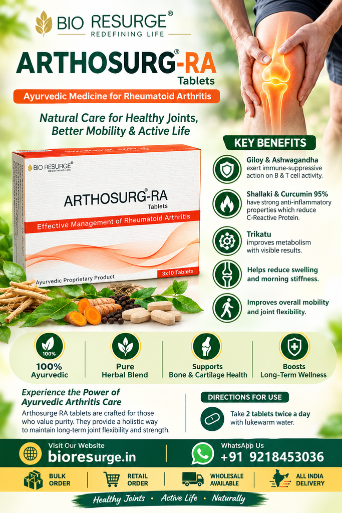 Bio Resurge Rheumatoid Arthritis Ayurvedic Medicine (Arthosurge-RA)
