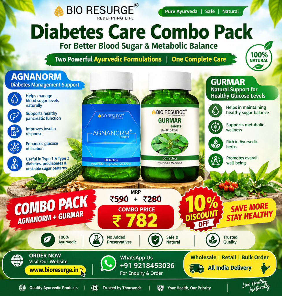 🌿 BIO RESURGE AGNANORM + GURMAR AYURVEDIC COMBO 🌿