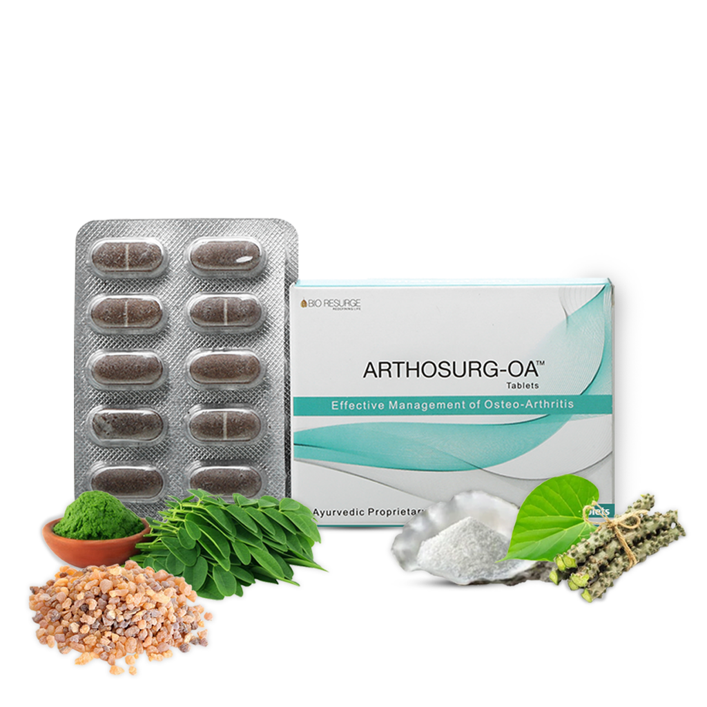 Arthosurg OA - Natural Medication for Osteoarthritis: Pack of 30 Tablets, One piece MRP (Inclusive of all taxes): Rs.315/- Net Weight 22.5gm.