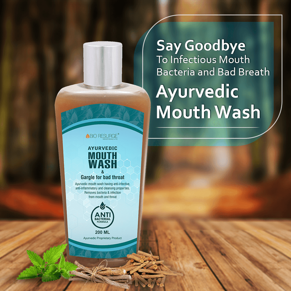 Ayurvedic Herbal Mouthwash liquid for sore throat & Bad Breath: One piece MRP (Inclusive of all taxes):Rs.250/- Net Weight 200ml/