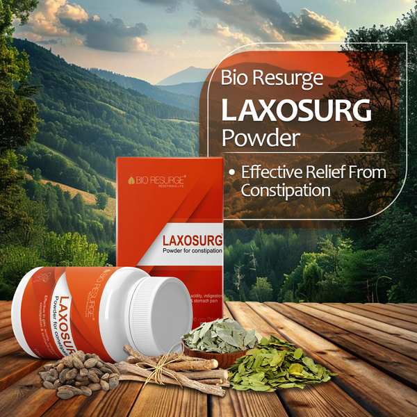 Bio Resurge Laxosurg | Effective Relief From Constipation & Irregular Bowel Habits: One piece MRP (Inclusive of all taxes):Rs.150.00/- Net Weight 100gm