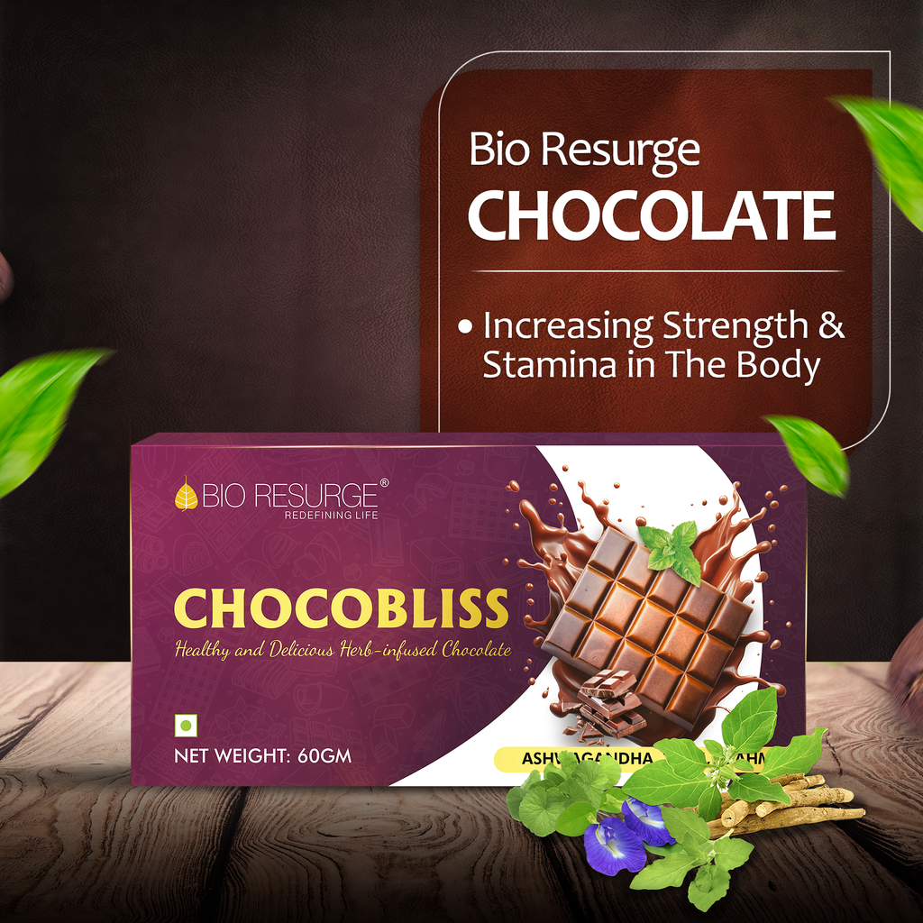 Bio Resurge Chocolate Increasing Strength and Stamina in The Body:  Pack of 2 MRP (Inclusive of all taxes):Rs.200/- Net Weight 60gm