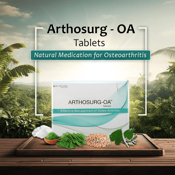 Arthosurg OA - Natural Medication for Osteoarthritis: Pack of 30 Tablets, One piece MRP (Inclusive of all taxes): Rs.315/- Net Weight 22.5gm.