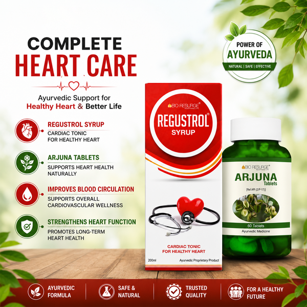 Bio Resurge Regustrol Syrup & Arjuna Tablets Combo, 200ml+60 Tablets