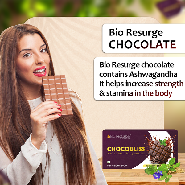 Bio Resurge Chocolate Increasing Strength and Stamina in The Body:  Pack of 2 MRP (Inclusive of all taxes):Rs.200/- Net Weight 60gm