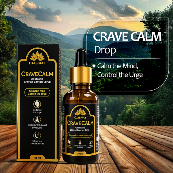 OJAS MAX CraveCalm™ Ayurvedic Anti-Craving Drops | Natural Craving Control & Withdrawal Support | 30 ml
