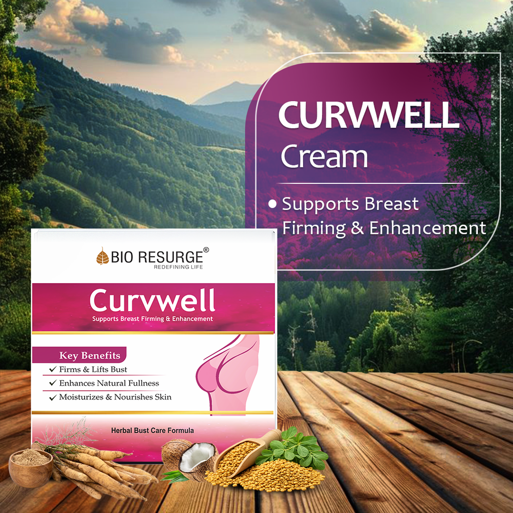 Bio Resurge Curvwell Cream supports Breast Firming & Enhancement