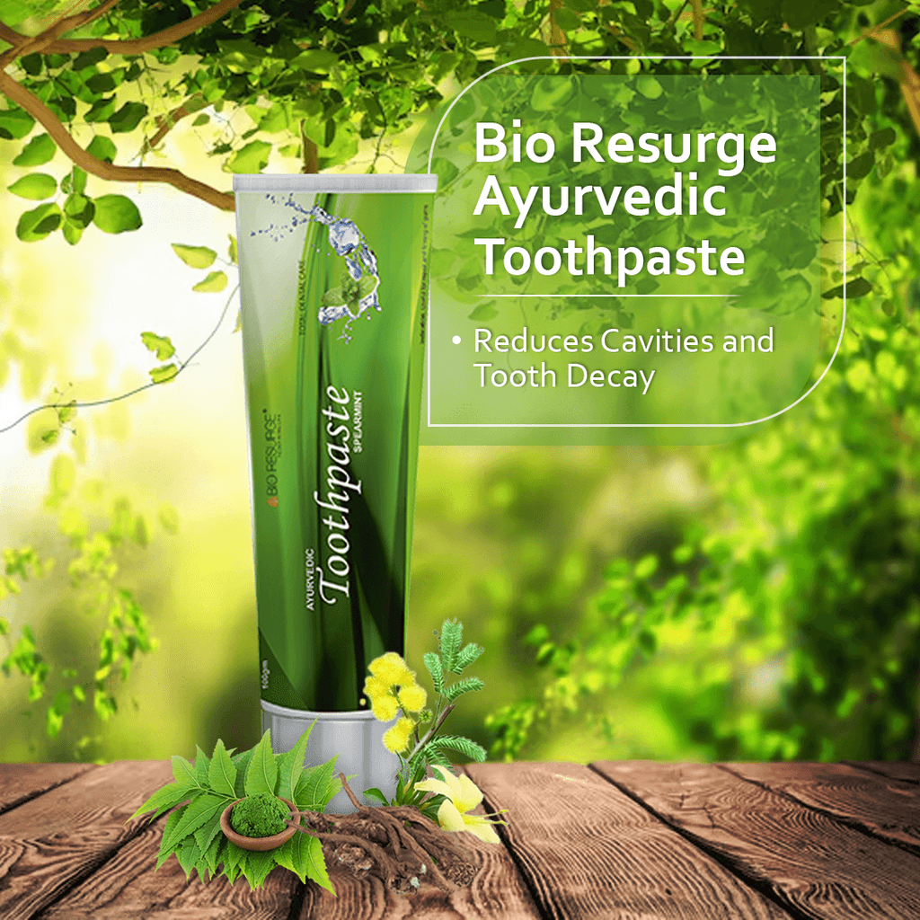 Bio Resurge Ayurvedic Toothpaste | Reduces Cavities and Tooth Decay:One piece MRP (Inclusive of all taxes): Rs.100.00/- Net Weight 125gm