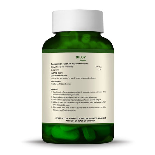 Bio Resurge Giloy Guduchi Tablets|Manage Asthma Symptoms|Improve Immunity & Respiratory Health-750mg(60 tablets)