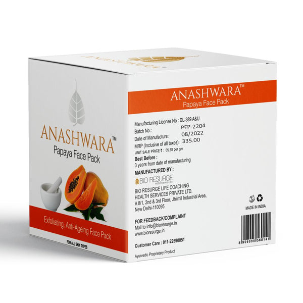 Papaya Face Pack for removing wrinkle and dark spots