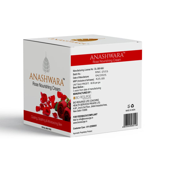 Anashwara Rose Nourishing Cream | Reduce Acne | Remove Pimple Marks | : One piece MRP (Inclusive of all taxes):Rs.425/- Net Weight 50gm