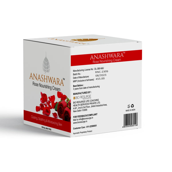 Anashwara Rose Nourishing Cream | Reduce Acne | Remove Pimple Marks | : One piece MRP (Inclusive of all taxes):Rs.455/- Net Weight 50gm