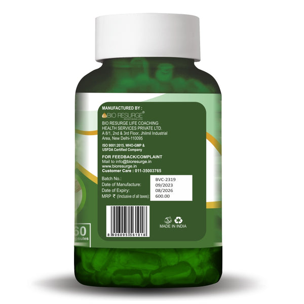 Bio Resurge Variwell Capsules-Reduce Pain in Varicose Veins:One piece MRP (Inclusive of all taxes):Rs.600.00/- Net Weight 45gm