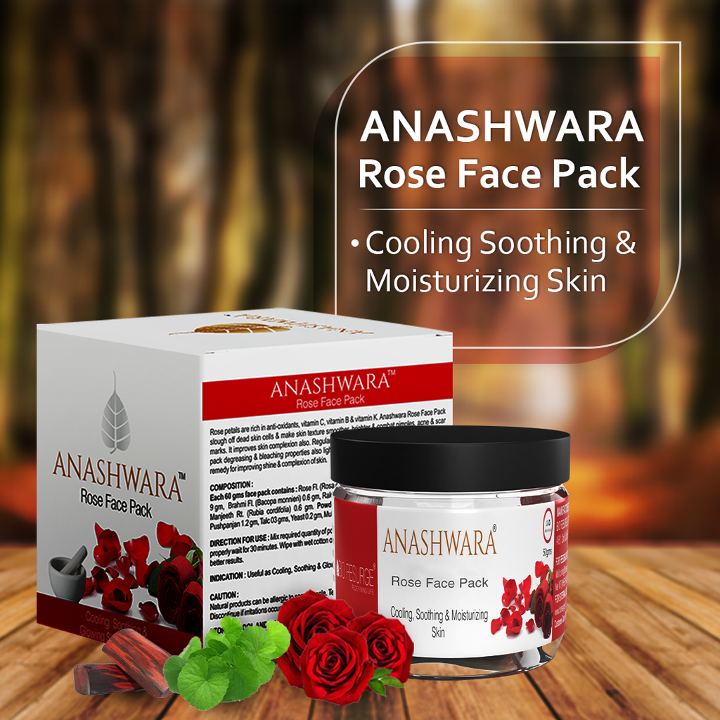 Anashwara Rose Face Pack for Melanin Control & Pigmentation