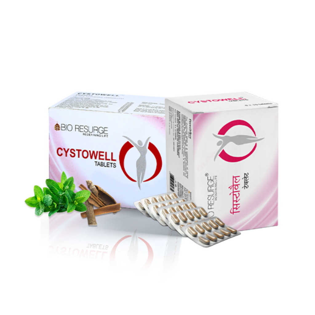 Cystowell for management of PCOD and hormonal imbalance | Reduces PCOD Problems: Pack of 60 Tablets, One piece M.R.P. (Inclusive of all taxes):Rs.588.00/- Net Weight 45gm