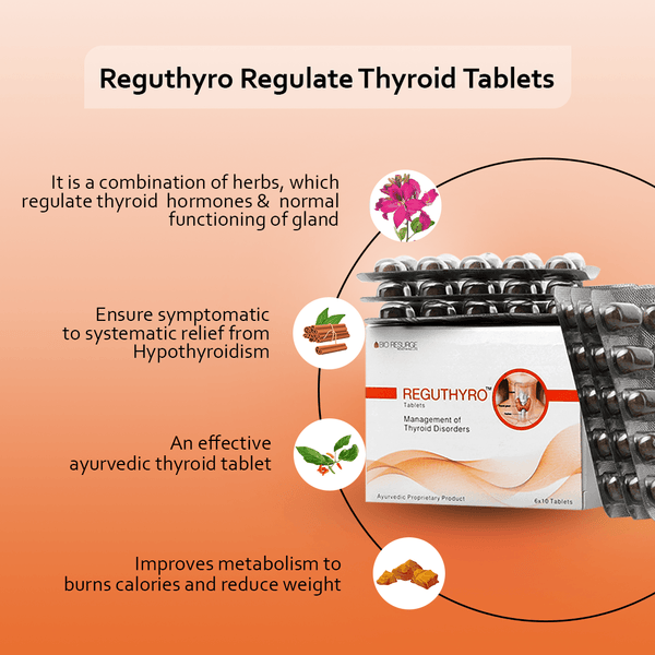 Reguthyro - regulate thyroid hormones naturally | Ayurvedic Thyroid Medicine: One piece MRP (Inclusive of all taxes):Rs.480/- Net Weight 45gm