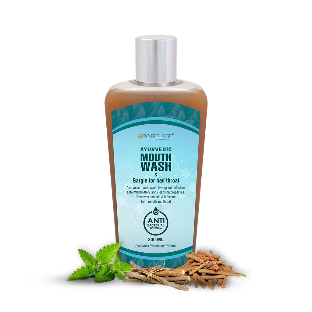 Bio Resurege Ayurvedic Mouthwash for Removing Bacteria's, virus and other infections from Throat and Mouth | Protects Oral Cavity : One piece MRP (Inclusive of all taxes):Rs.235/- Net Weight 200ml/