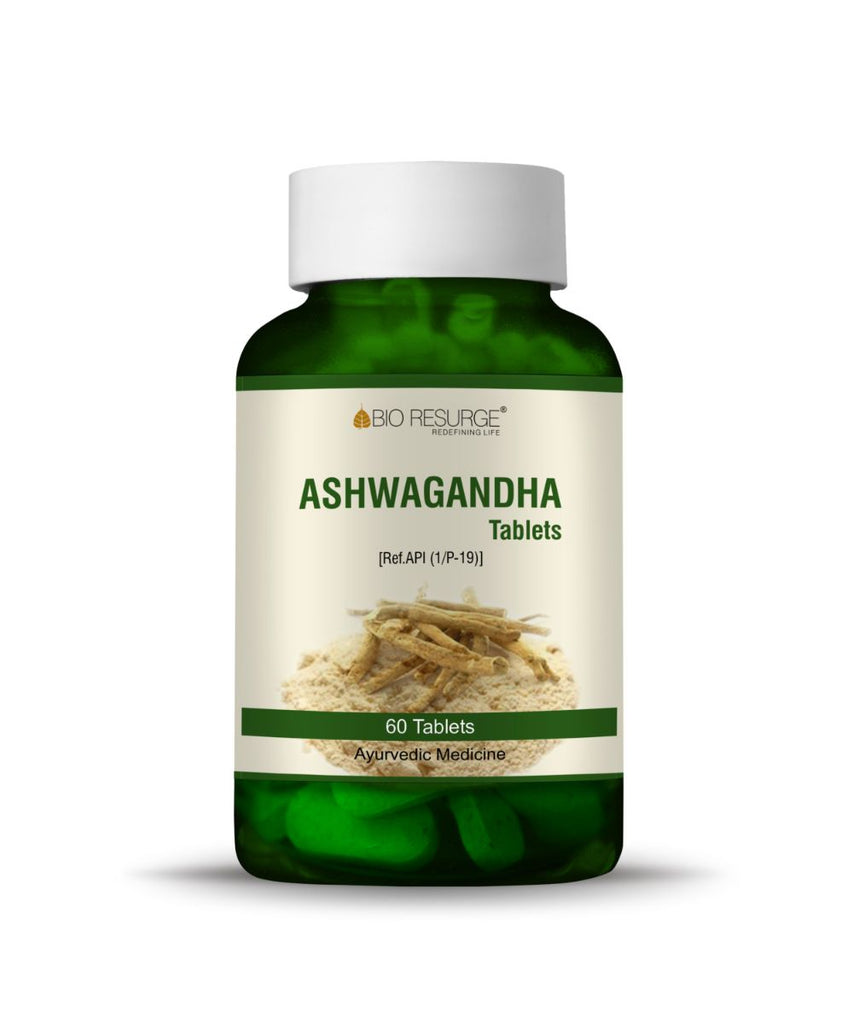 Bio Resurge Ashwagandha Tablets | Boost Strength, Stamina & Energy | Rejuvenate Mind & body | Ministry of Ayush aproved - 700 mg (60 tablets)