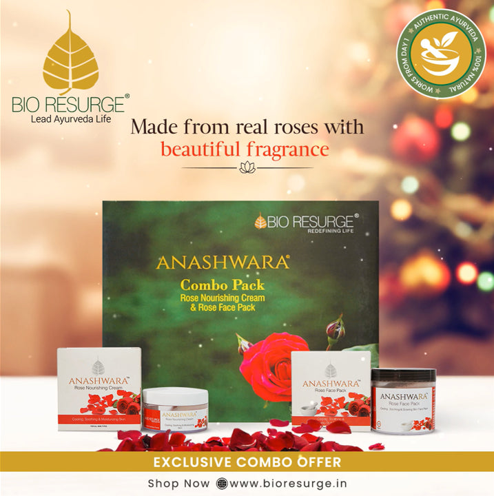 Rose Facial Kit - Complete Solution for Wrinkles Skin Pigmentation and Skin Elasticity Bio Resurge 