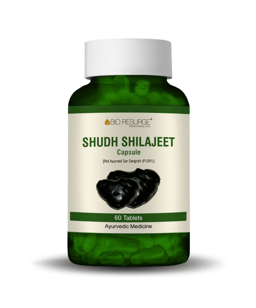 Bio Resurge Shilajit Capsule Original and Pure Himalayan Shilajeet|Boost Strength and Stamina-400mg(60 Capsule)